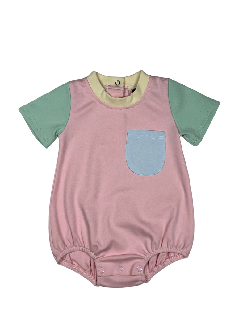 Banana Split Colorblock Bubble Mint/Pink