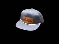Speckle Bellies  OM Script Leather Patch