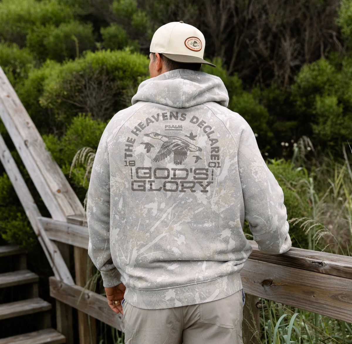 Burlebo Vintage Washed Graphic Hoodie - Heavens Declare