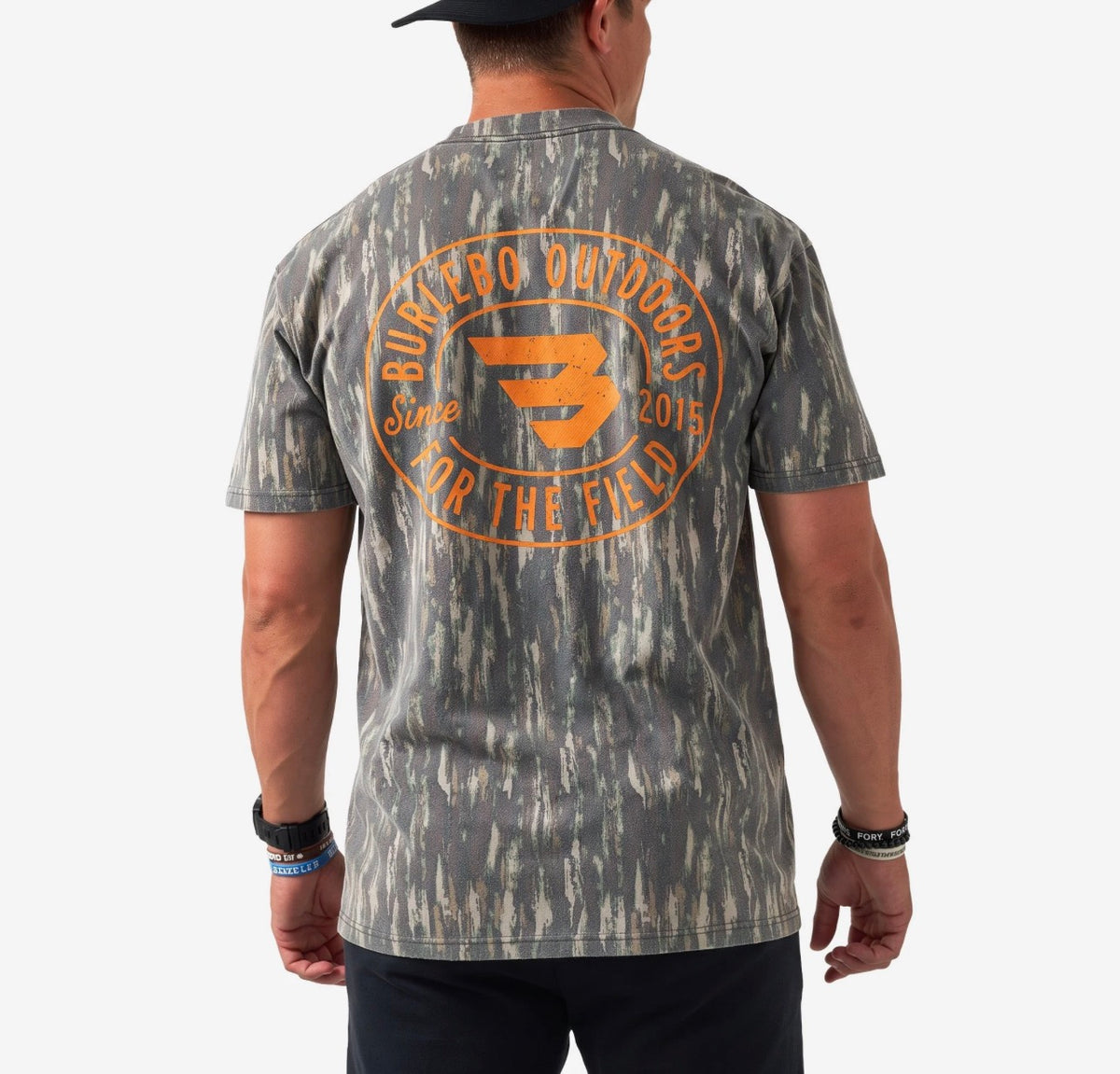 BURLEBO Vintage Washed Graphic Tee - Field Badge