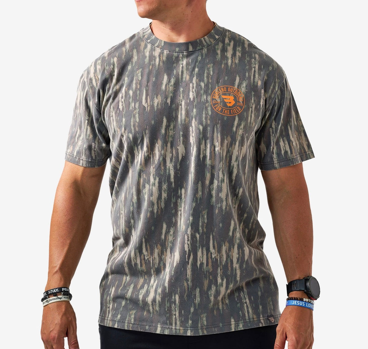 BURLEBO Vintage Washed Graphic Tee - Field Badge