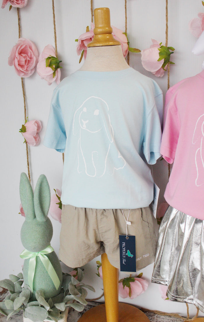 Mustard & Ketchup Light Blue Bunny T Shirt