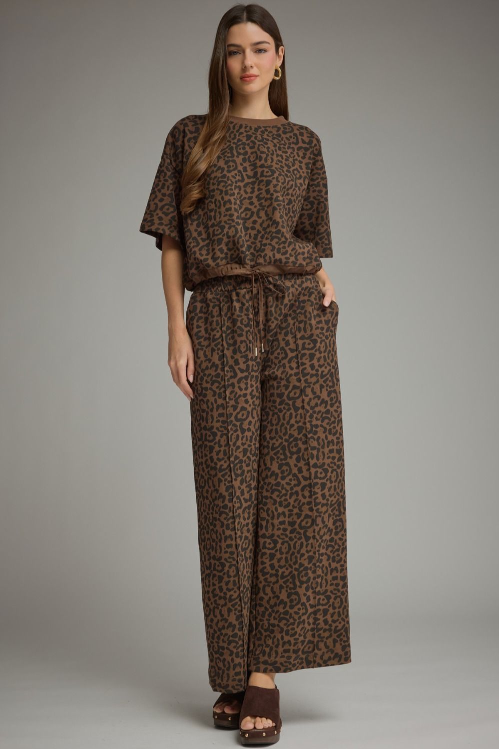 Animal print Pants Set