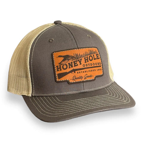 Honey Hole Caps - SNAPBACK - LEATHER DUCK SHOTTY