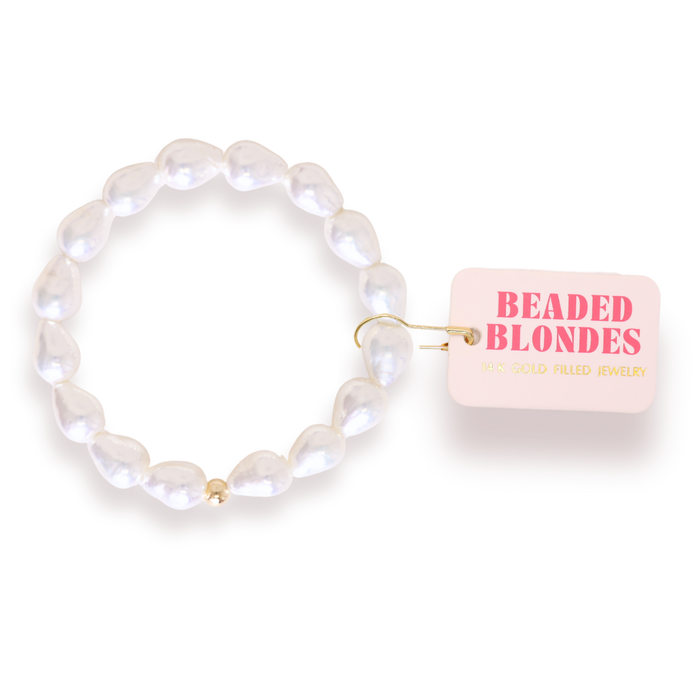 Bella Pearl Bracelet in Gold