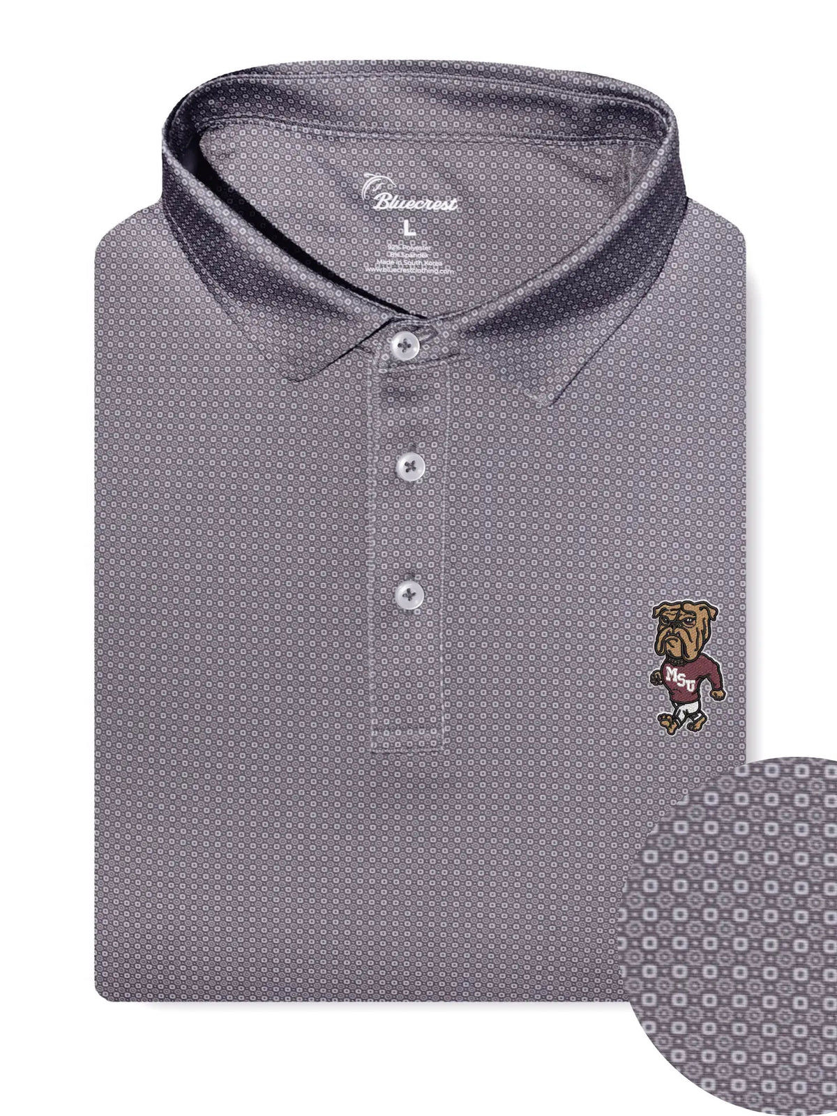 Bluecrest the Orion Performance Polo - Mississippi State Vintage Bulldog