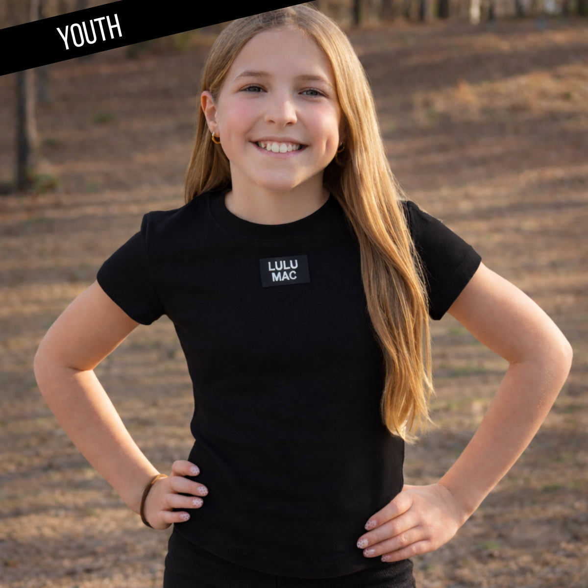 LULU MAC Youth Baby Doll Top - Black