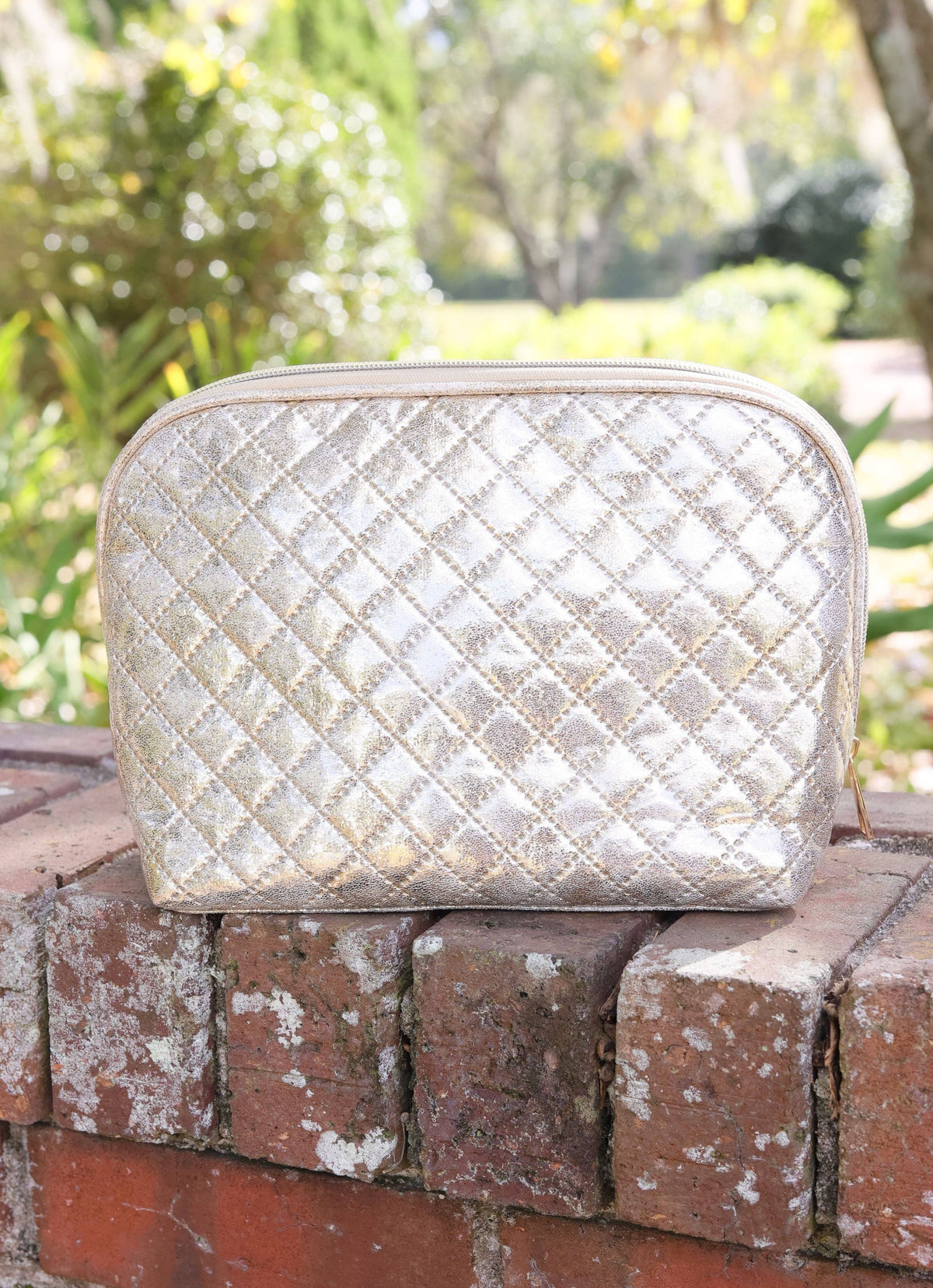 Caroline Hill Capri Large Pouch Champagne Pop