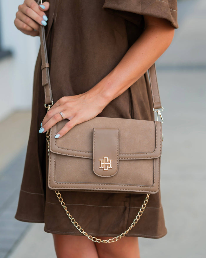 Caroline Hill Collins Crossbody Latte S