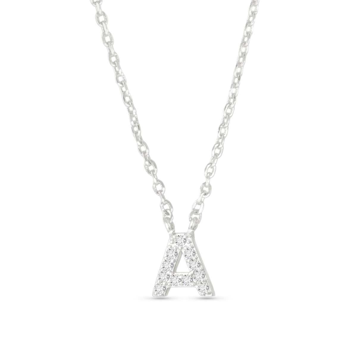 Amanda Blu CZ Initial Necklaces | 18 Letters