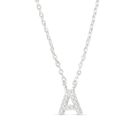 Amanda Blu CZ Initial Necklaces | 18 Letters