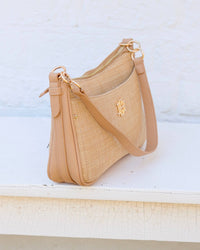 Caroline Hill Paxton Crossbody with Pockets Natural