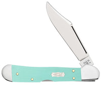 Case Knives - Religious Smooth Seafoam Green G-10 Mini CopperLock®