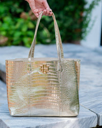 Caroline Hill Heath Tote Bag Gold EC