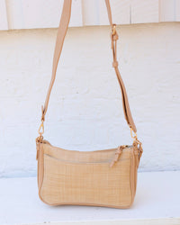 Caroline Hill Paxton Crossbody with Pockets Natural