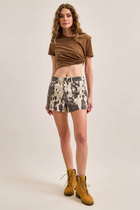 COW PRINT SHORT