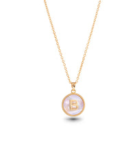 Amanda Blu Gold Mother of Pearl Initial Necklaces | 18 Letters