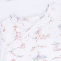 Carousel with Bows - Kimono Gown & Knot Headband