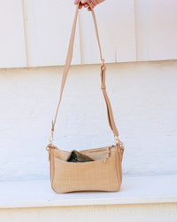 Caroline Hill Paxton Crossbody with Pockets Natural