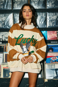 MALLARD1 | Lucky Mallard Duck Mock-Neck Sweatshirt