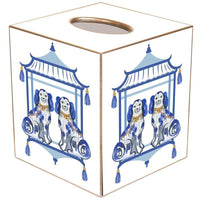 Staffordshire Chic Blue Tissue Box Cover TB6626