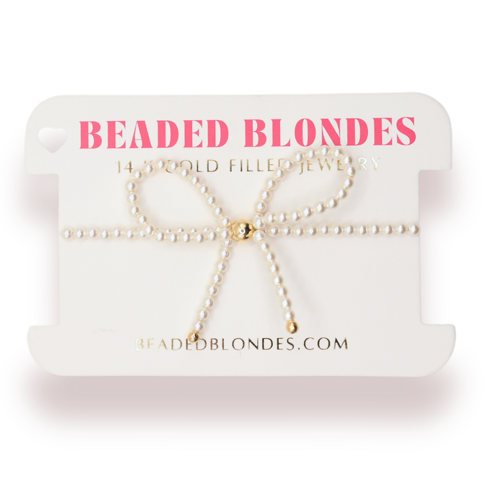 Pearl Bow Bracelet