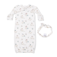 Flower Ducklings - Kimono Gown & Knot Headband