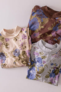 Floral Print Sweatshirt