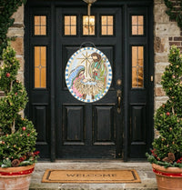 Holy Night Door Hanger