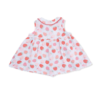 Strawberry Bliss - Jill Dress Sleeveless with Bloomer