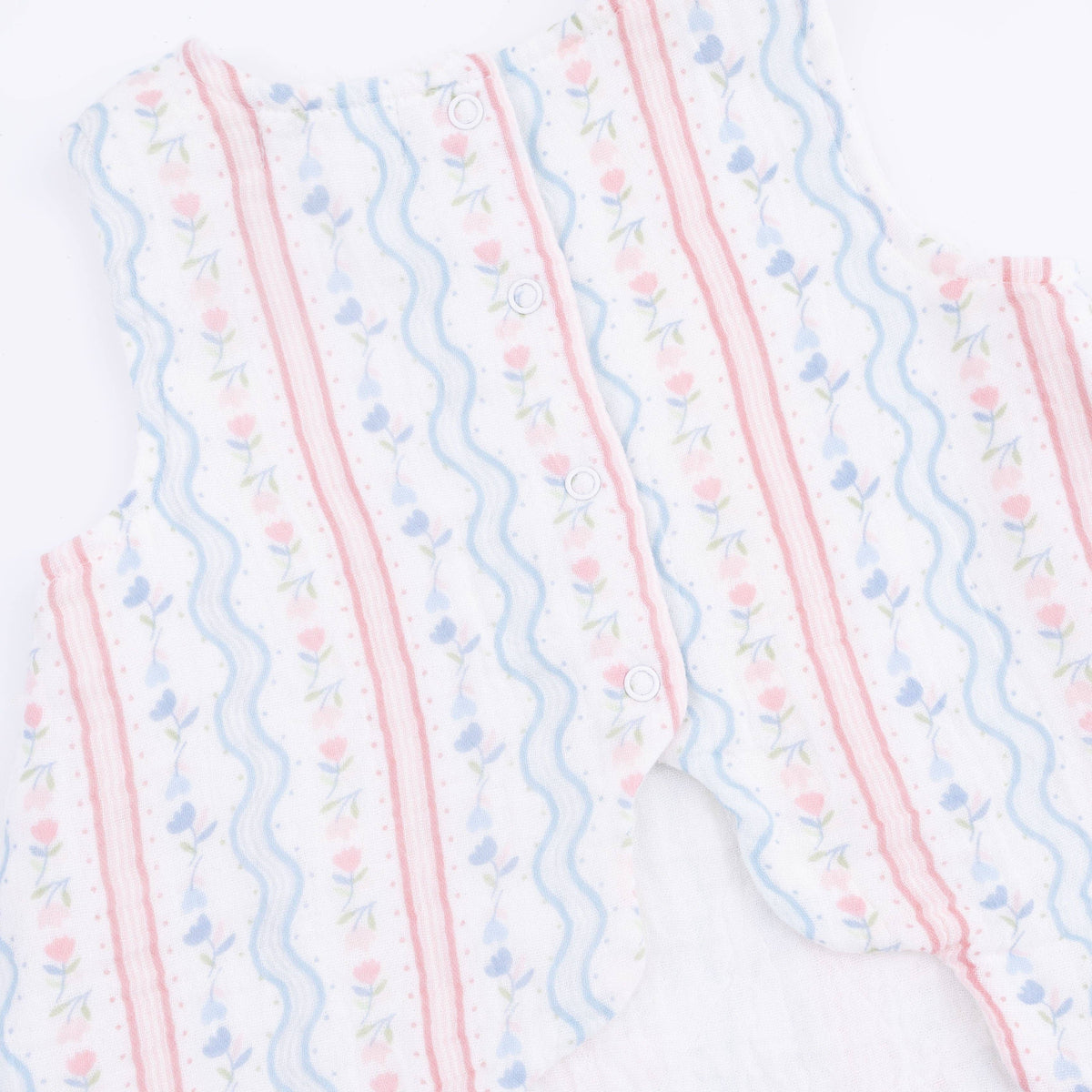 Tulip Stripe - Scallop Back Top with Bloomer