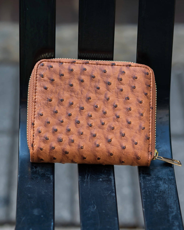 Caroline Hill Blakely Wallet Saddle EO
