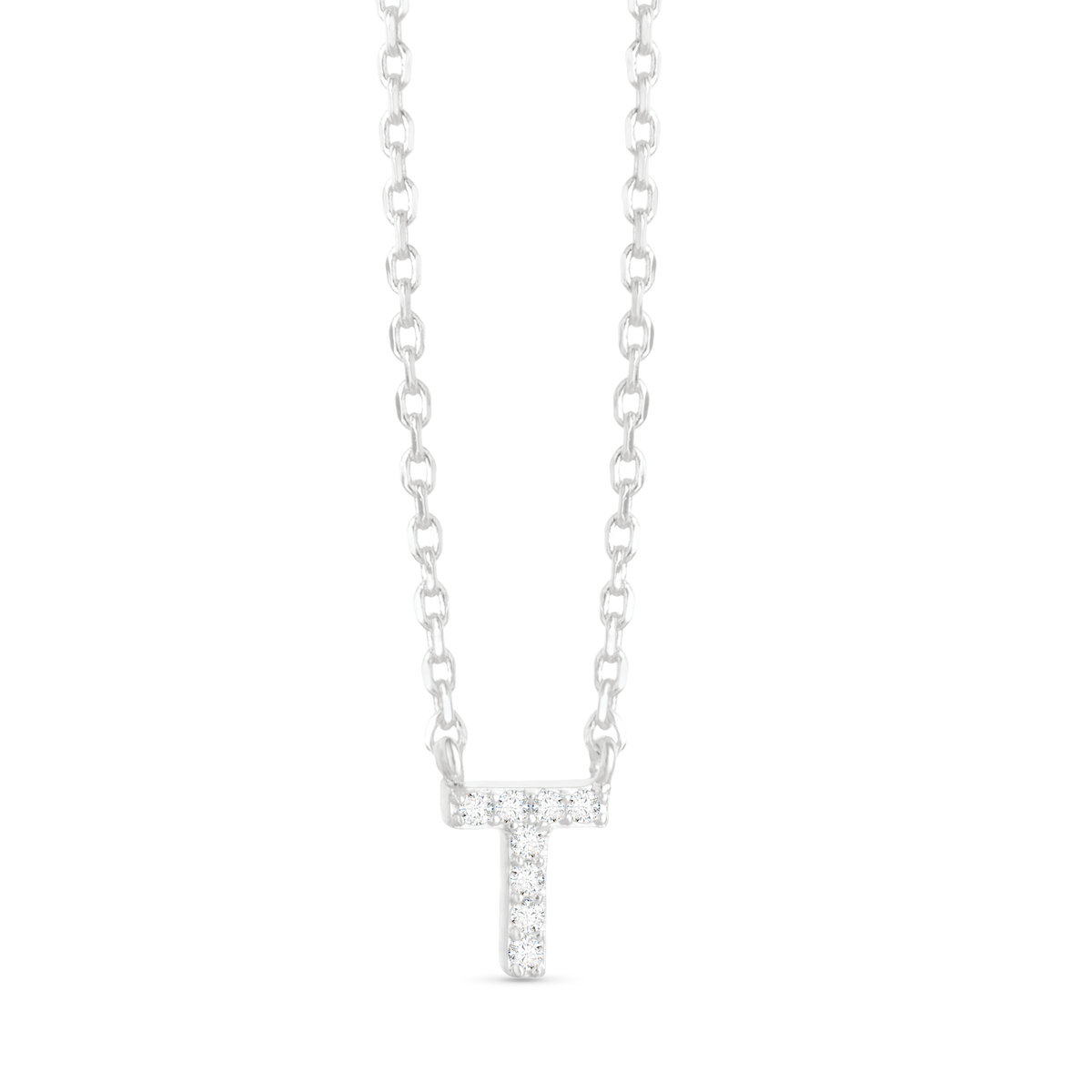 Amanda Blu CZ Initial Necklaces | 18 Letters