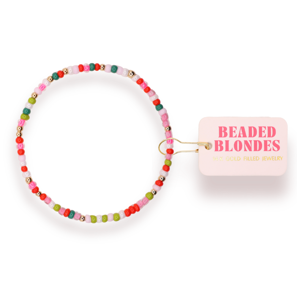 Candy Cane Lane Sprinkle Bracelet
