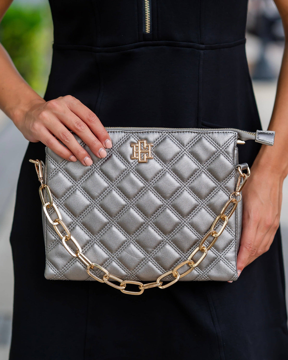 Caroline Hill Ariana Crossbody Black Pearl DQ