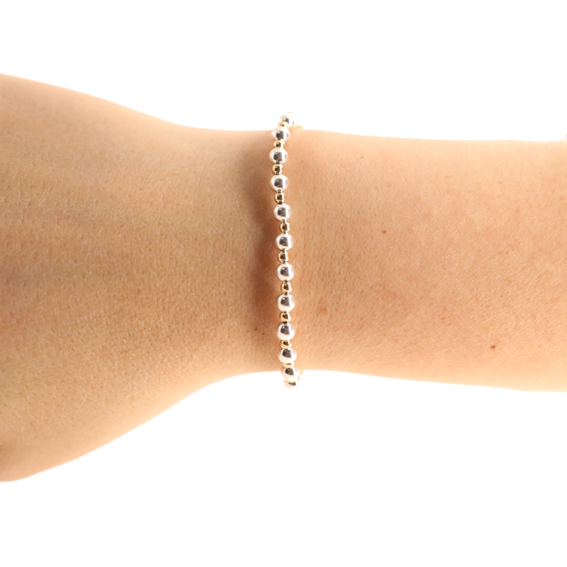 Petite Mini Katy Bracelet in Silver with Gold