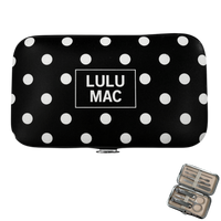 Lulu Mac Black/White Dot Manicure Set