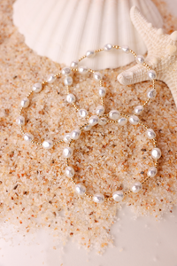 Bri Pearl Bracelet in Gold