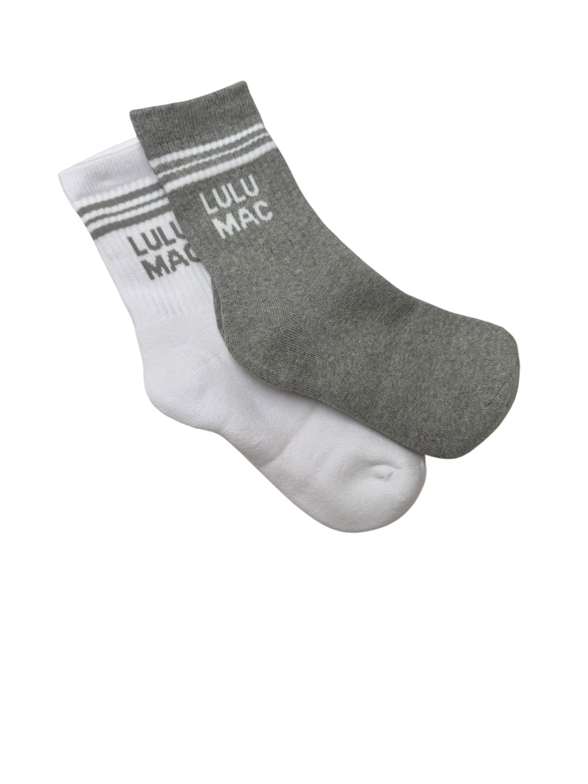 Lulu Mac Socks 2 Pair Box- GREY/GREY