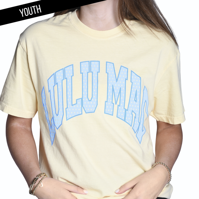 Lulu Mac Dot Butter Youth Comfort Colors Tee