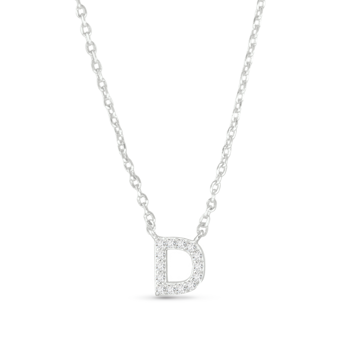 Amanda Blu CZ Initial Necklaces | 18 Letters