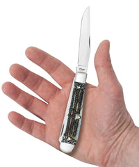 Case Knives - Serenity Prayer Smooth Natural Bone Trapper