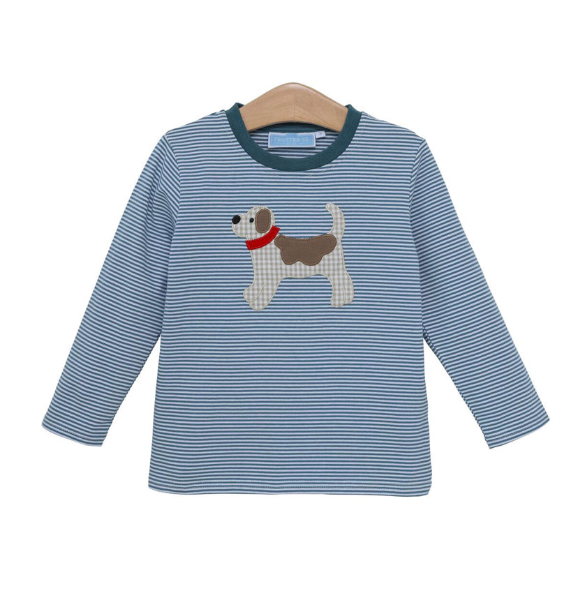 Trotter Street Dog Applique Shirt