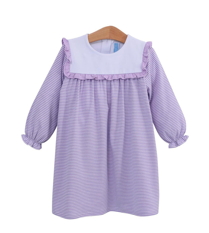 Trotter Street Marie Dress Lavender Stripe