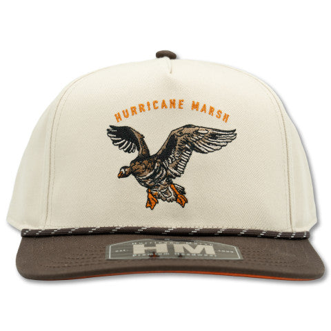 Hurricane Marsh - Specklebelly Classic Pro-Style Hat - Offwhite/Brown/Orange