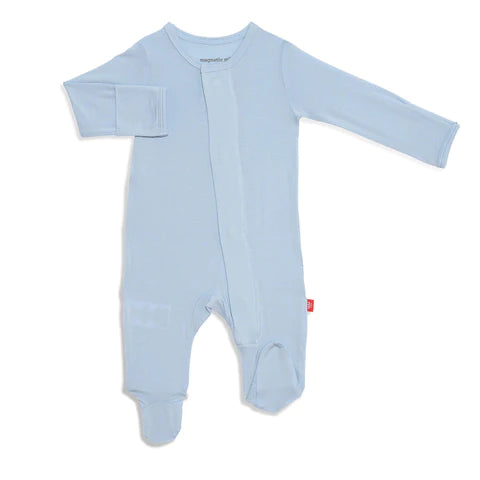 Magnetic Me  baby blue modal magnetic footie