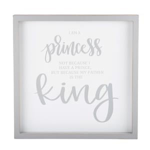 PRINCESS AND FATHER FRAMED BOARD