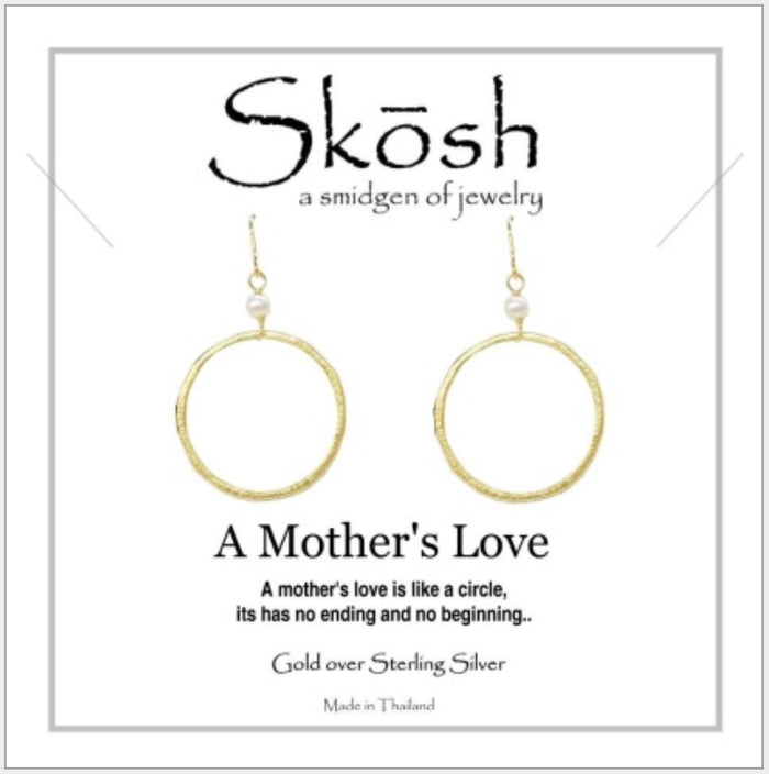 Skosh A Mother’s Love Gold Ear Rings 57-196-2E