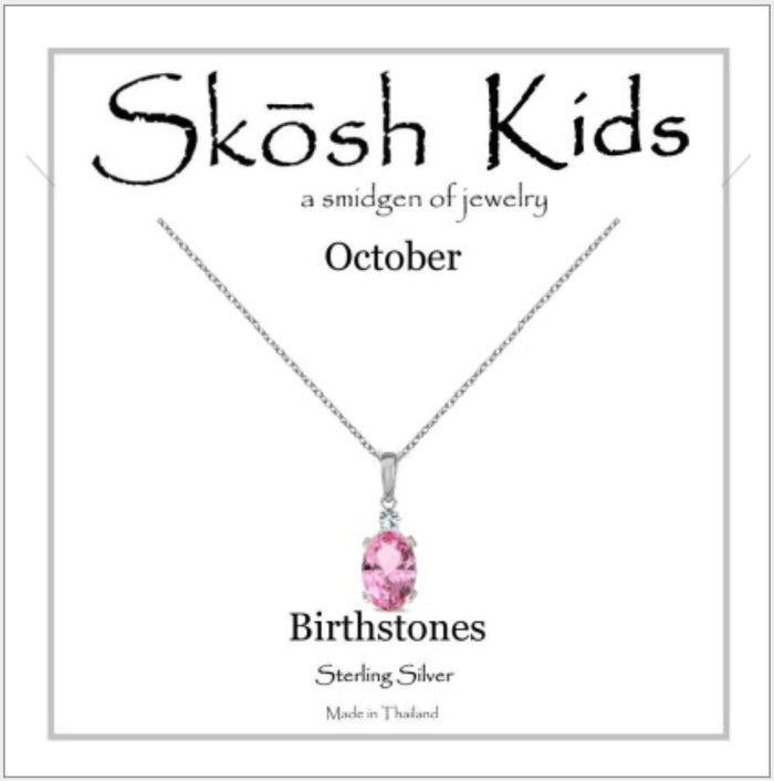 Skosh Kids Birthstone October, Silver 56-121-10