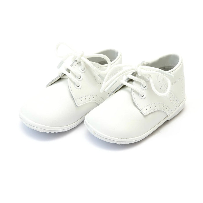James Boy's White Leather Lace Up Shoe 2157